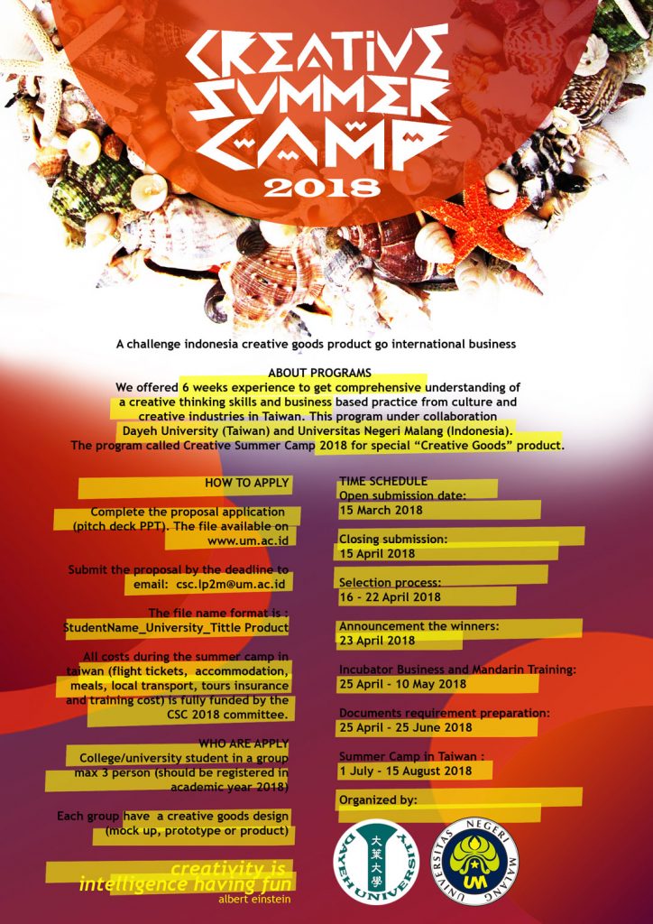 Creative Summer Camp 2018