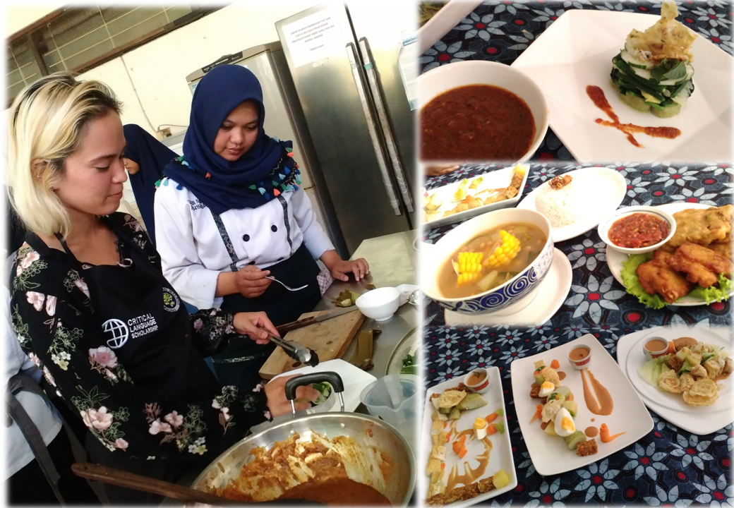 Mahasiswa Asing Belajar Masakan Jawa dengan Mahasiswa Tata Boga UM